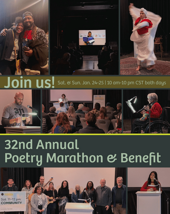 2026 Woodland Pattern Poetry Marathon, Jan. 24 & 25 – Milwaukee/Online!